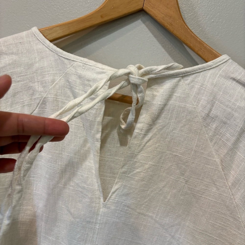 House Of Harlow 1960 Linen Blend Top Women’s Size Large - Picture 3 of 7